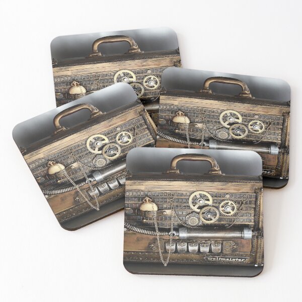 Item preview, Steampunk suitcase travel gears designed and sold by Cinzia Murgia.