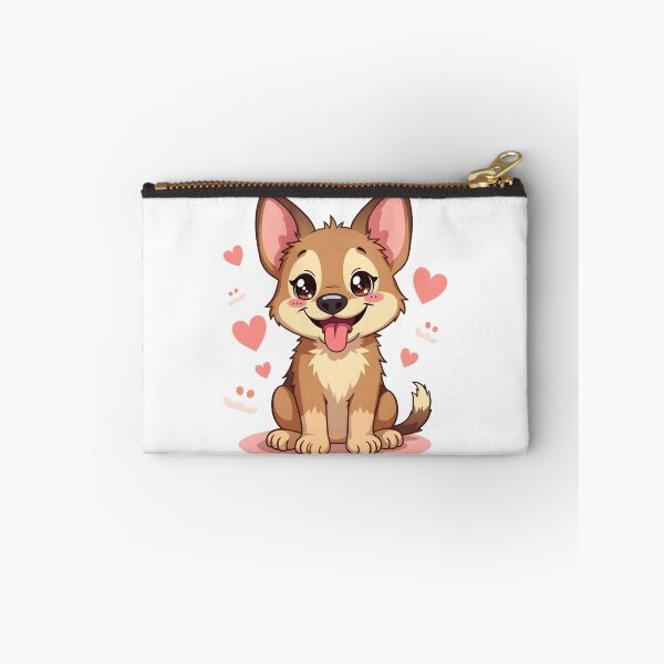 Item preview, Funny Kawaii German Shepherd Cartoon Dog Illustration designed and sold by Uglyandcute.