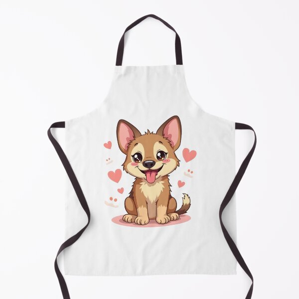 Item preview, Funny Kawaii German Shepherd Cartoon Dog Illustration designed and sold by Uglyandcute.