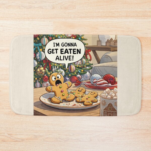 Item preview, Funny Gingerbread Cookie Cartoon designed and sold by Maverickystore.