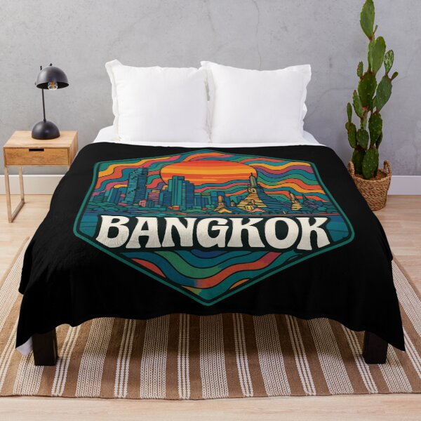 Item preview, Bangkok Thailand Trippy Art Travel designed and sold by TomFrontierArt.
