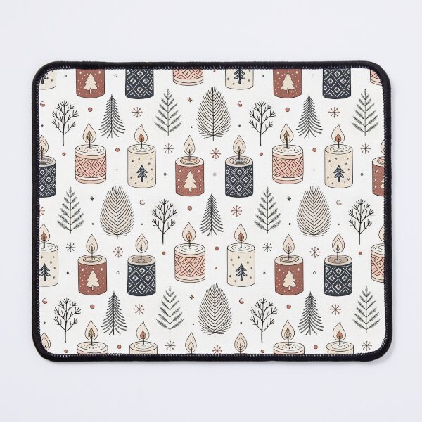 Item preview, Nordic Folk Candles | Cozy Scandinavian Winter Art designed and sold by Shuga-Design.