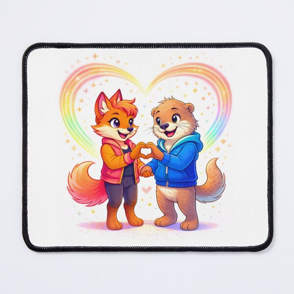 Item preview, Kira & Finley - Cute Animal Heart Hands designed and sold by The Dreamblazers.
