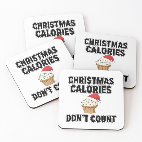 Item preview, Christmas Calories Don’t Count Funny Quote designed and sold by NovaDoodle Art Studio.