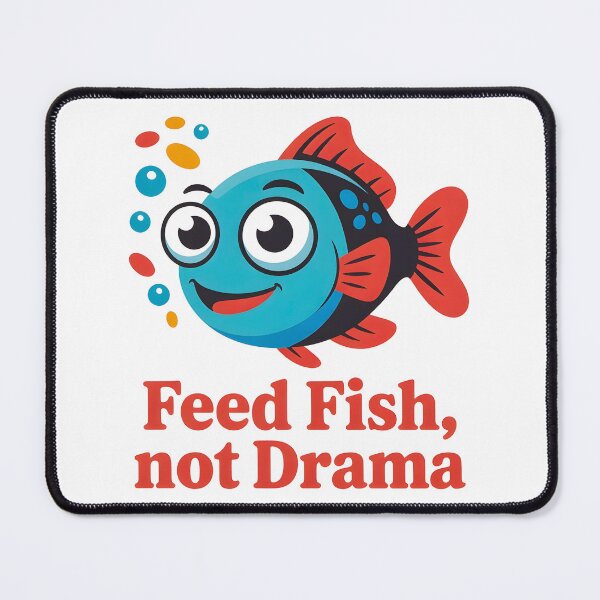 Item preview, Feed Fish Not Drama Funny Aquarium Design | Fish Tank Lover designed and sold by TankTherapyArt.
