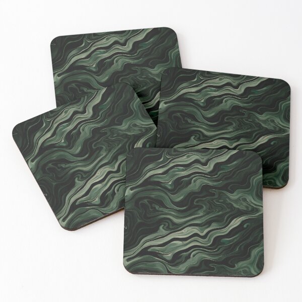 Item preview, Emerald Fluid Pattern designed and sold by LuxeFusionArt.