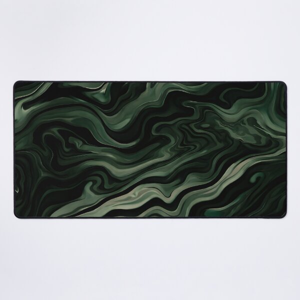 Item preview, Emerald Fluid Pattern designed and sold by LuxeFusionArt.