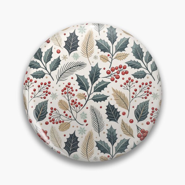 Item preview, Nordic Holly Symbols | Cozy Winter Folk Art designed and sold by Shuga-Design.