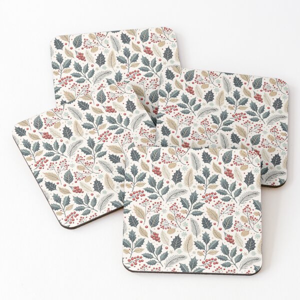 Item preview, Nordic Holly Symbols | Cozy Winter Folk Art designed and sold by Shuga-Design.