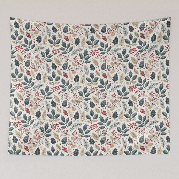 Item preview, Nordic Holly Symbols | Cozy Winter Folk Art designed and sold by Shuga-Design.