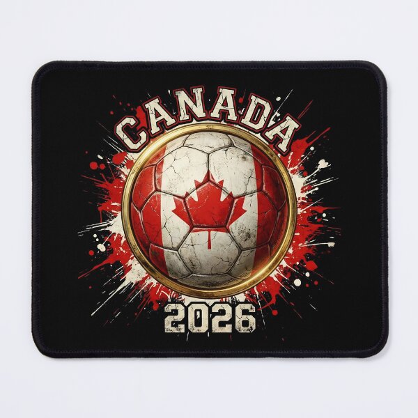 Item preview, Canada 2026 Soccer - Paint Splash Flag Ball & Maple Leaf designed and sold by Imaginationbeyond.