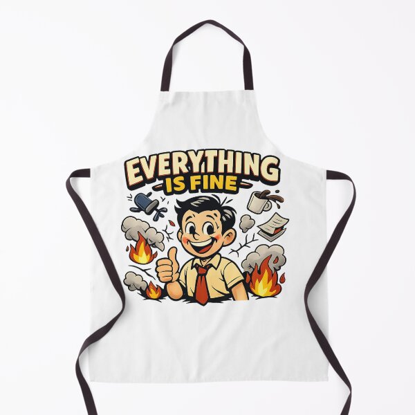 Item preview, Everything Is Fine Meme Illustration designed and sold by LioraStudio.