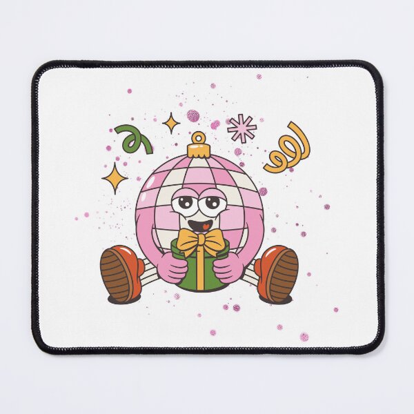 Item preview, Disco Ball Holding a Christmas Gift – Holiday Illustration designed and sold by iamKRUK.