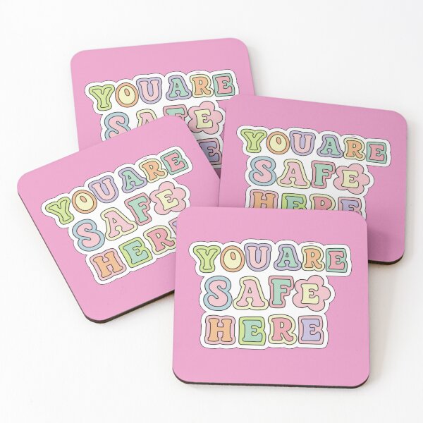 Item preview, YOU ARE SAFE HERE Scrapbook Ransom Letters Smiley Mental Health designed and sold by heypattistudio.