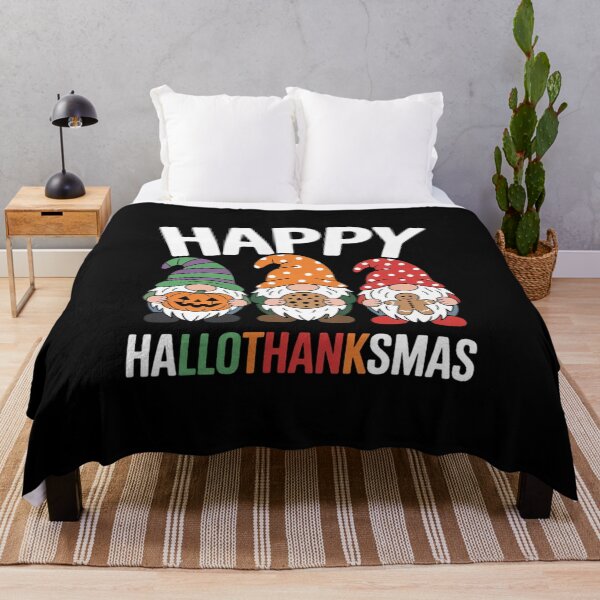 Item preview, HalloThanksMas Cute Gnomes Halloween Thanksgiving Christmas 1 designed and sold by NailMolisa.