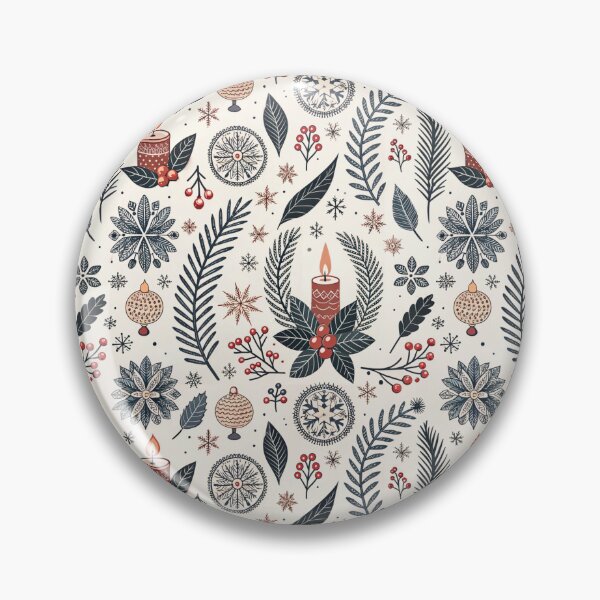 Item preview, Winter Candle Folk Symbols | Cozy Nordic Art designed and sold by Shuga-Design.