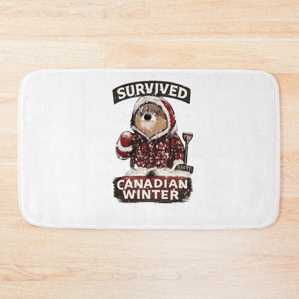 Item preview, Survived Canadian Winter – Winter Animal Illustration designed and sold by Ramadane_design1.