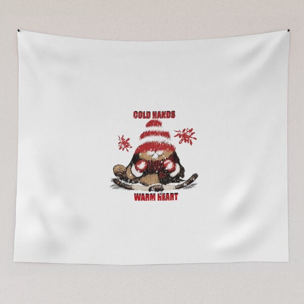 Item preview, Cold Hands Warm Heart – Winter Beaver Illustration designed and sold by Ramadane_design1.