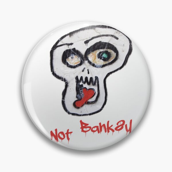 Item preview, Not Banksy, Graffiti Skull Sticks Red Tongue out to Society designed and sold by JonDelorme.