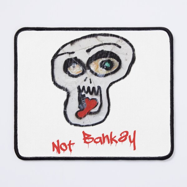 Item preview, Not Banksy, Graffiti Skull Sticks Red Tongue out to Society designed and sold by JonDelorme.