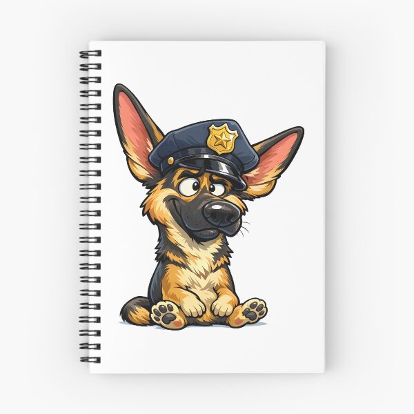Item preview, Funny Kawaii German Shepherd Cartoon Dog Illustration designed and sold by Uglyandcute.