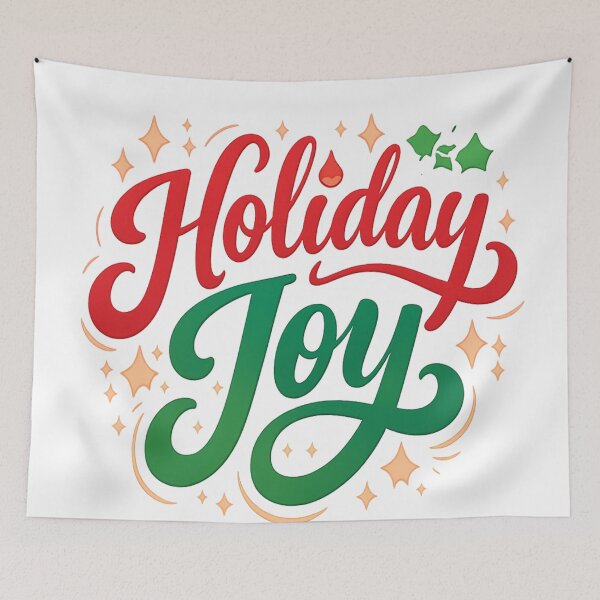 Item preview, Holiday Joy Retro Typography | Vintage Christmas Lettering Design designed and sold by Globalcitytees.