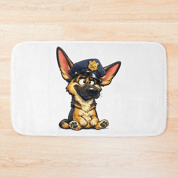 Item preview, Funny Kawaii German Shepherd Cartoon Dog Illustration designed and sold by Uglyandcute.