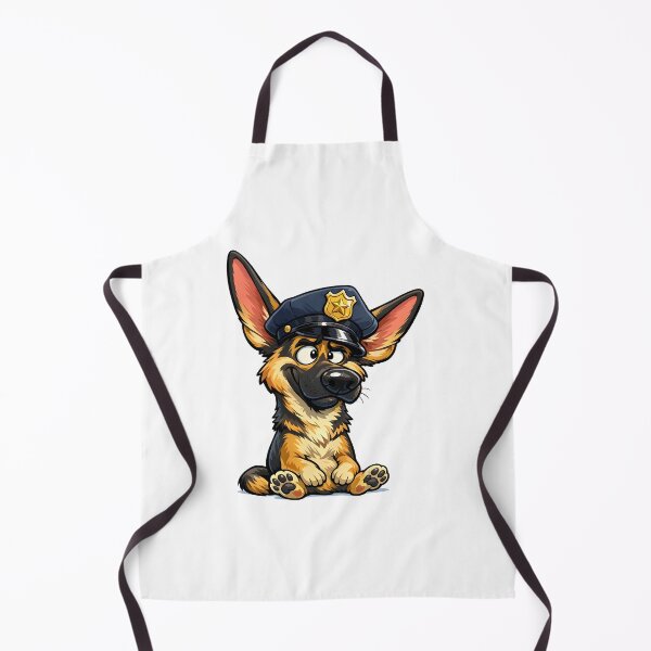 Item preview, Funny Kawaii German Shepherd Cartoon Dog Illustration designed and sold by Uglyandcute.