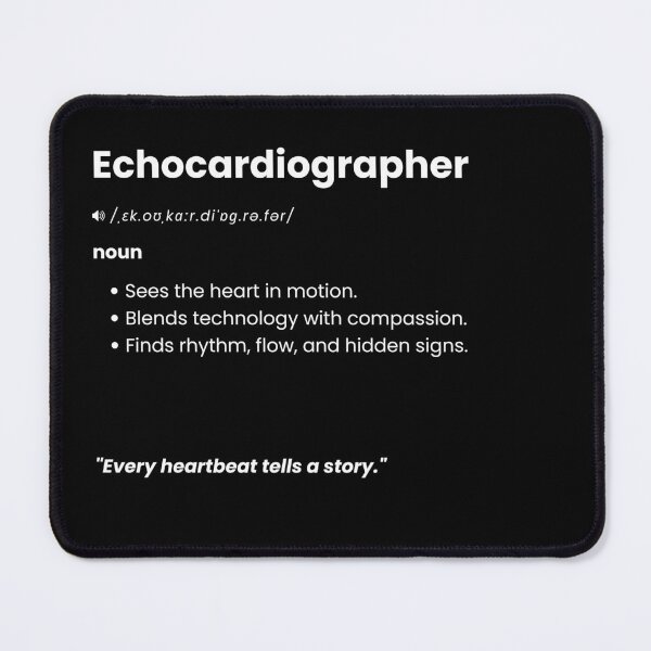 Item preview, Echocardiographer Definition | Echo Tech Gift for Cardiac Imaging Professionals designed and sold by Yuli Club.