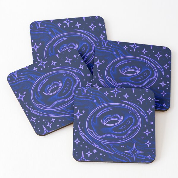Item preview, Dona Nebulosa Azul Neón – Glaseado de luz negra designed and sold by MRC4Studio.