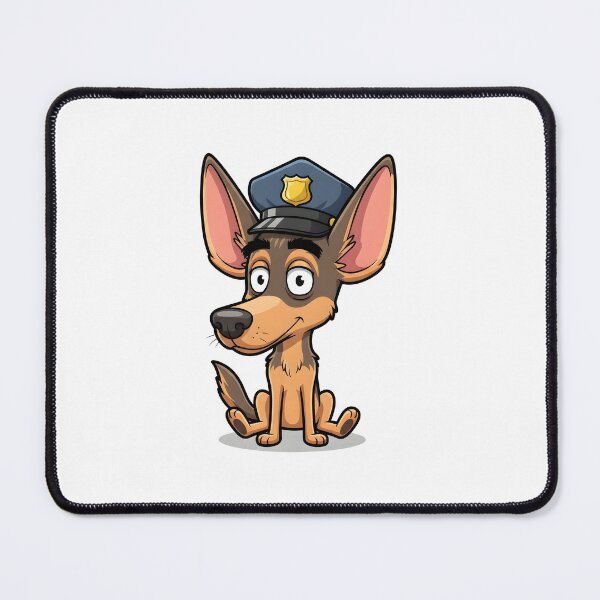 Item preview, Funny Kawaii German Shepherd Cartoon Dog Illustration designed and sold by Uglyandcute.