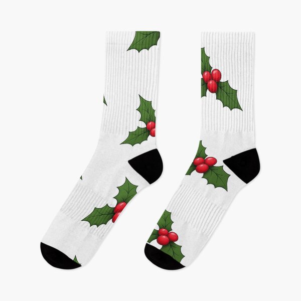 Item preview, Classic Christmas Holly and Red Berries Illustration designed and sold by Biwbiwty.