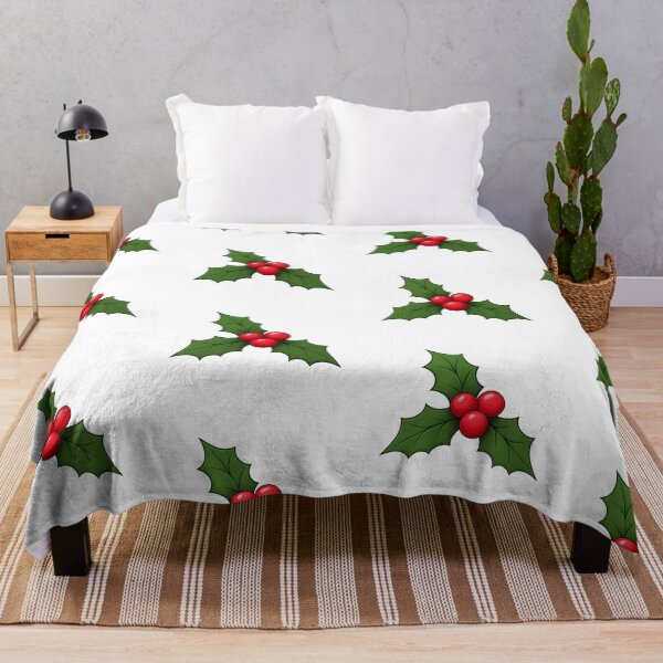 Item preview, Classic Christmas Holly and Red Berries Illustration designed and sold by Biwbiwty.