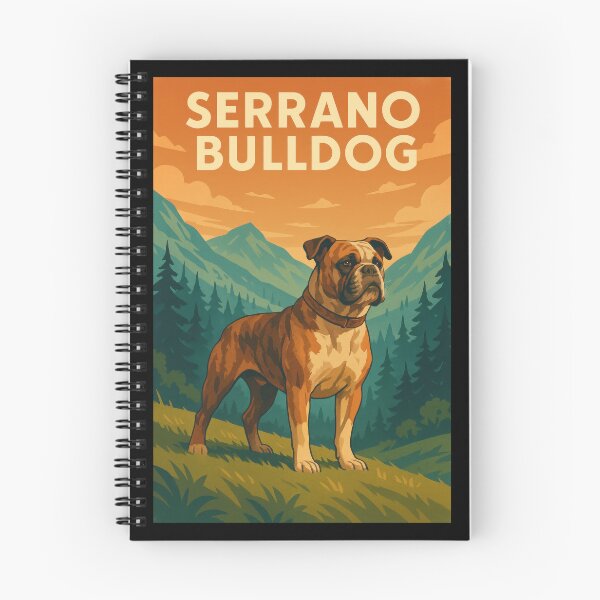Item preview, Serrano Bulldog Mountain Print designed and sold by Flying Doggo.