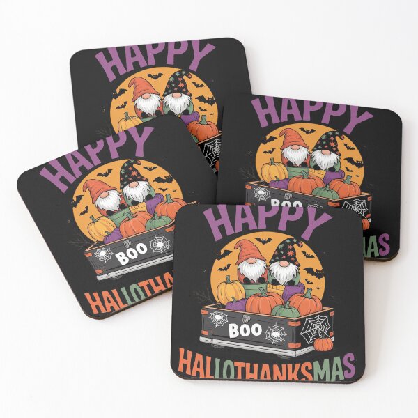 Item preview, Halloween Gnomes Happy Hallothanksmas Thanksgiving Christmas1  designed and sold by InspiredFoul.