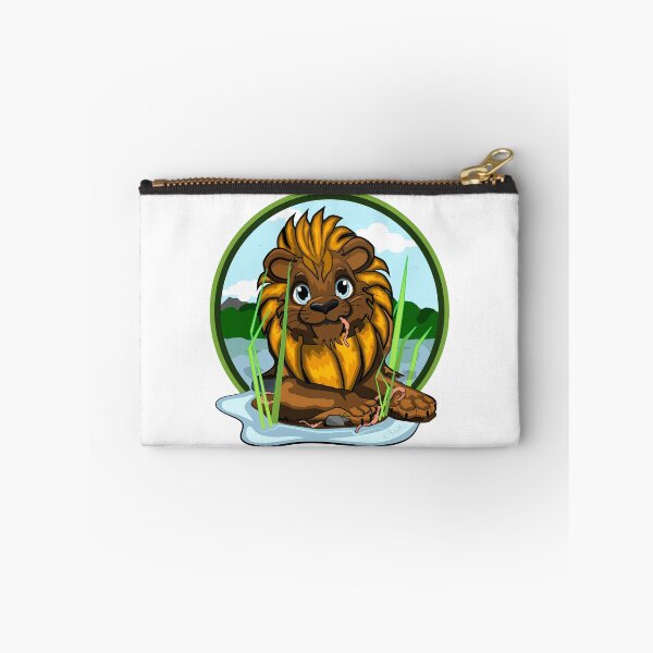 Item preview, 037 Quarter The River Lion Eating Worms designed and sold by DayHarvesters.