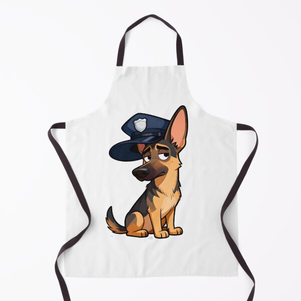 Item preview, Funny Kawaii German Shepherd Cartoon Dog Illustration designed and sold by Uglyandcute.