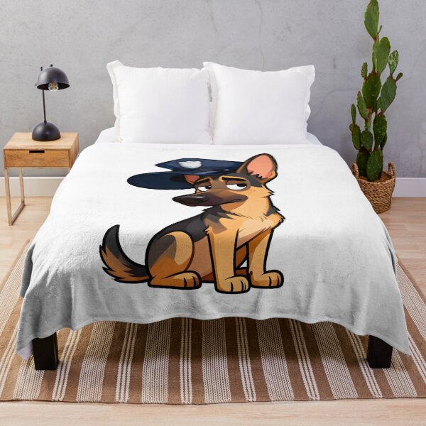 Item preview, Funny Kawaii German Shepherd Cartoon Dog Illustration designed and sold by Uglyandcute.