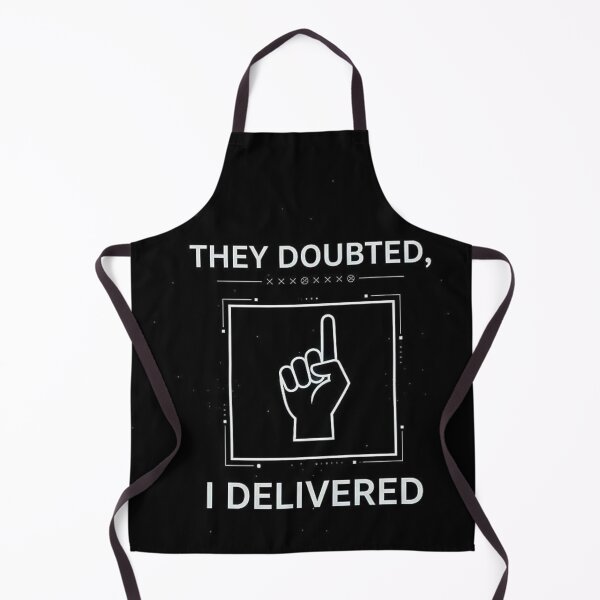 Item preview, They Doubted, I Delivered – Minimalist Success Motivation Quote Design designed and sold by SV-Creation.