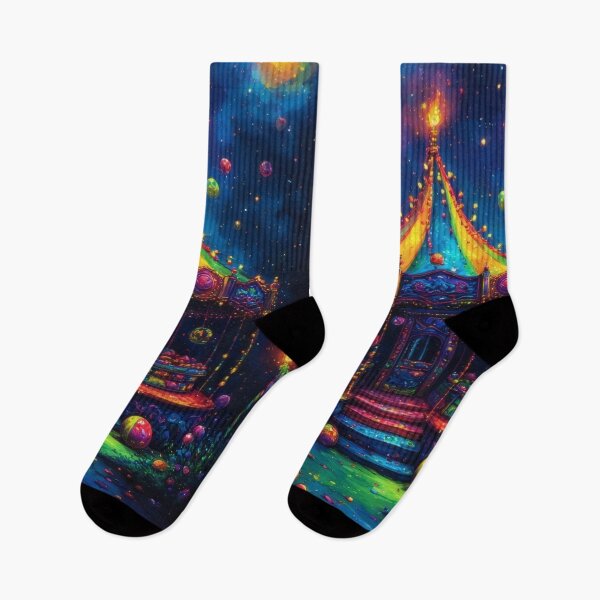 Item preview, Magical carousel on a colorful night designed and sold by Mianku | Für das Leben.