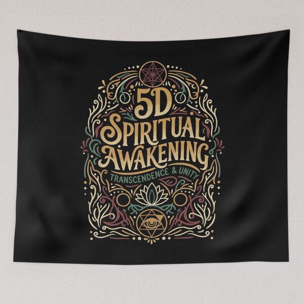 Item preview, 5D Spiritual Awakening Transcendence Unity Gold Art designed and sold by zzz888.