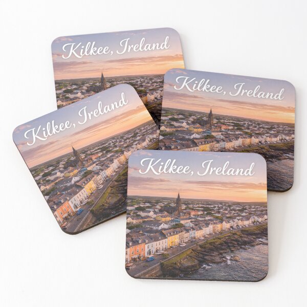 Item preview, Kilkee – Coastal Town at Sunset designed and sold by JessArty ⭐⭐⭐⭐⭐.