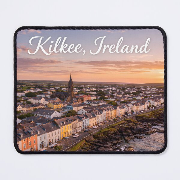 Item preview, Kilkee – Coastal Town at Sunset designed and sold by JessArty ⭐⭐⭐⭐⭐.