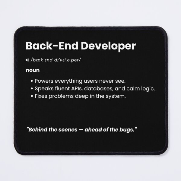 Item preview, Back-End Developer Definition Shirt | Funny Programmer Gift for Backend Engineers designed and sold by Yuli Club.