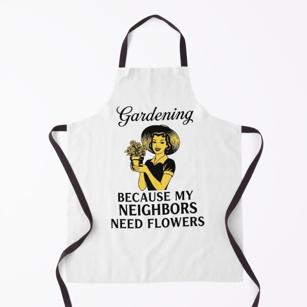 Artikelvorschau, „Gärtnern, weil meine Nachbarn Blumen brauchen“ – Vintage-Retro-Typografie-Kunst – Gärtnerdesign entworfen und verkauft von Luminari Creations.
