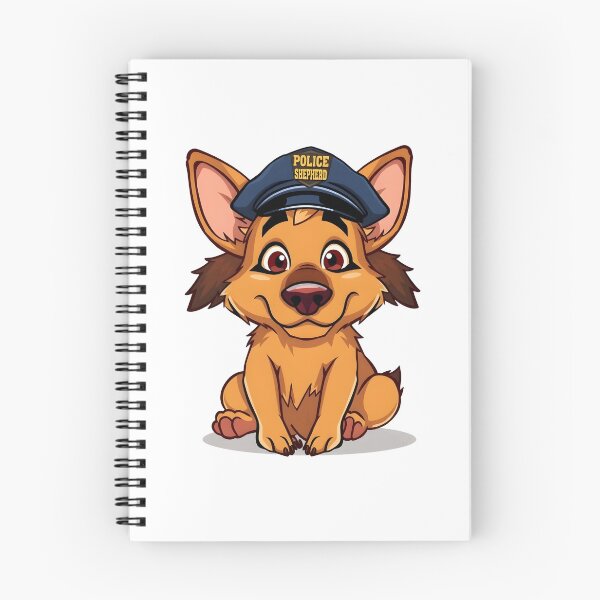 Item preview, Funny Kawaii German Shepherd Cartoon Dog Illustration designed and sold by Uglyandcute.