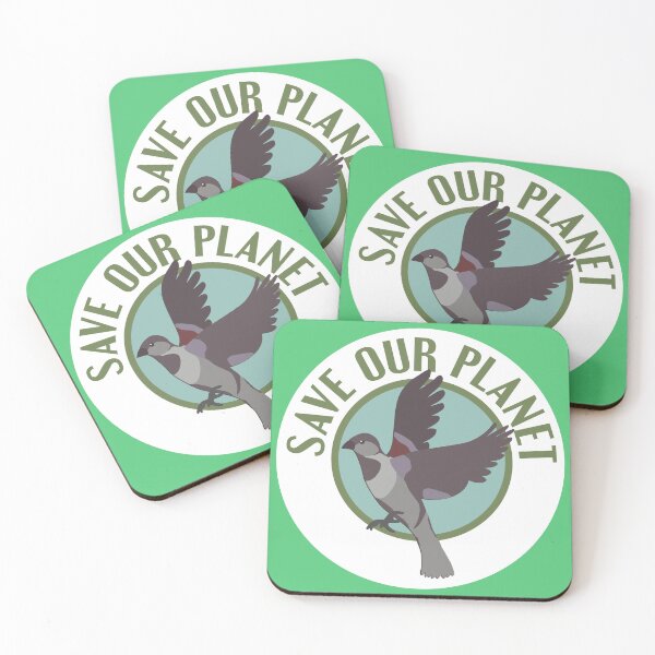 Item preview, Save our planet Sparrow saying designed and sold by Innet.
