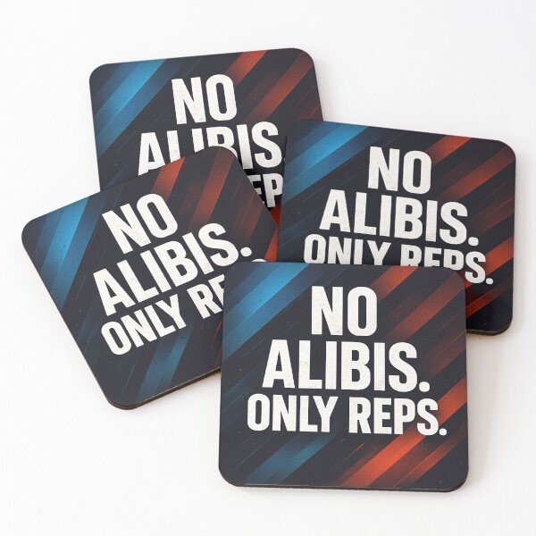 Item preview, No Alibis, Only Reps – Hardcore Gym Motivation T-Shirt” designed and sold by rsuniquestyle.