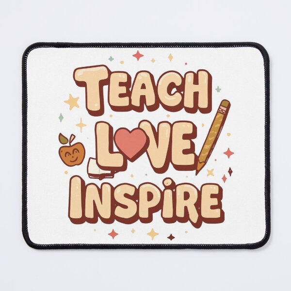 Item preview, Retro Groovy Teach Love Inspire Valentine – Aesthetic Teacher Sweatshirt designed and sold by Bada-stickers.