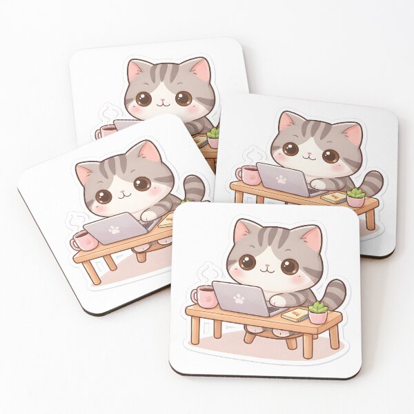 Item preview, Work from Home Cat designed and sold by Printme1000.